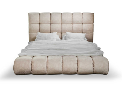 Luxuri Plüsch Bett im Schlafzimmer groß handlich Designer Bett Neu Innenbereich