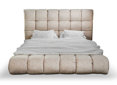 Luxuri Plüsch Bett im Schlafzimmer groß handlich Designer Bett Neu Innenbereich