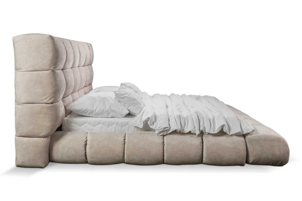 Luxuri Plüsch Bett im Schlafzimmer groß handlich Designer Bett Neu Innenbereich