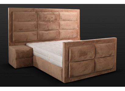 Luxus Schlafzimmer Set Nachttisch Bett 2tlg.Komplett Set Design Einrichtung Neu