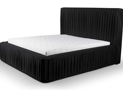 Bett Design Luxus Doppel Hotel Betten Schlaf Zimmer Luxus Schwarz Modern