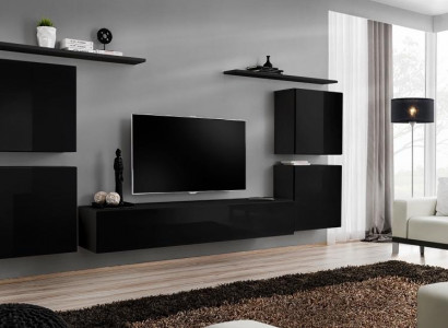 Wohnzimmer Wandregal Einrichtung Wohnwand Luxus Komplett Set Wandschrank