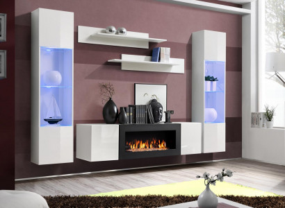 Modern Wohnzimmermöbel Designer Wohnwand Wandregale Sideboard Einrichtung