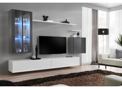 Komplett Wand Regale Wohnzimmermöbel 3x Wandschrank Luxus TV-Ständer Sideboard