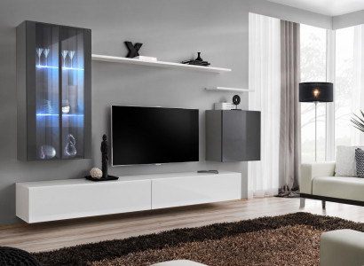 Komplett Wand Regale Wohnzimmermöbel 3x Wandschrank Luxus TV-Ständer Sideboard