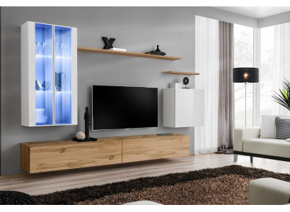 Holzmöbel TV-Ständer Wandschrank Wohnzimmermöbel Komplett set Stil Designer
