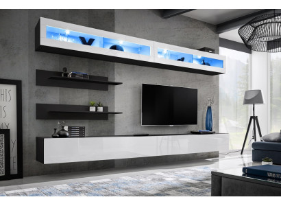 Wohnwand Wohnzimmer-Set Wandschrank Lowboard Wandregal TV-Ständer Neu