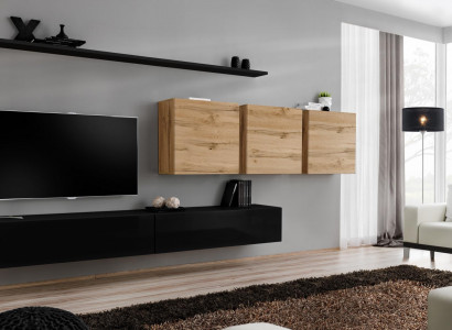 Komplett Set 7tlg TV-Ständer Sideboard Wohnzimmermöbel Modern Einrichtung