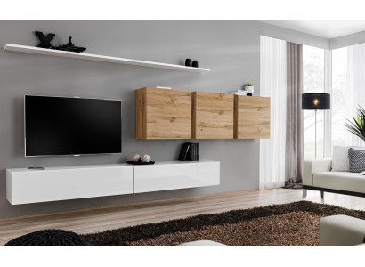 Wohnzimmermöbel Modern Wohnwand Wandschrank Sideboard TV-Ständer Designer