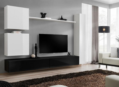 Design Wohnwand Sideboard 3x Schrank TV-Ständer Set 6tlg.Holzmöbel Stil Designer