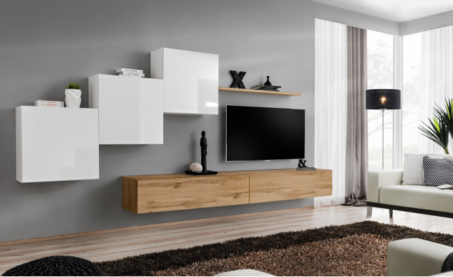 Wohnzimmer Tv-Ständer 3x Wandschrank Wandregal Luxus Design Sideboarad Wohnwand