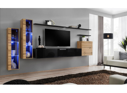 Luxus Möbel Wohnwand Sideboard Designer Wandschrank Einrichtung TV-Ständer