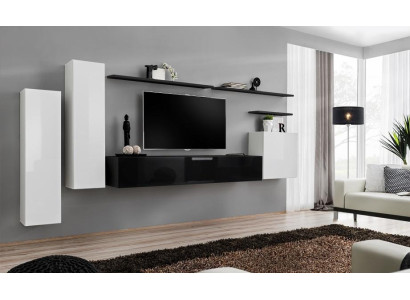 Wohnwand Wandschrank Schrank TV-Ständer Sideboard Regal Wohnzimmer Einrichtung