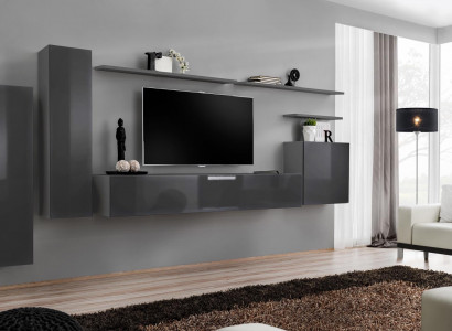 Wohnwand Set Komplette Luxus Einrichtung Wohnzimmer Designer TV-Ständer