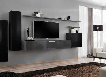 Modern Wohnwand Luxus Design Wohnzimmermöbel Wandschrank Wandregal Neu