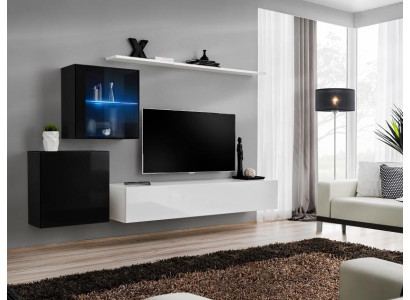 Wohnzimmermöbel Designer Modern Wohnwand 260cm Luxus Sideboard Garnitur