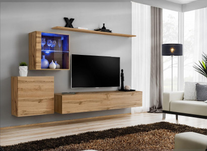 Wohnwand Moderne TV Ständer Wohnzimmer Möbel Design Wand Regale Komplett