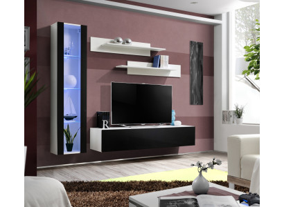 Luxus Set 4tlg Designer Wohnwand Wohnzimmermöbel TV Ständer Einrichtung Möbel