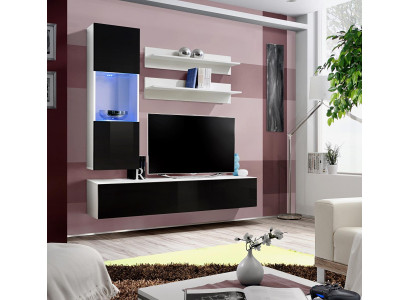 Luxus Holzmöbel Wohnwand Designer Einrichtung Komplett Set 4 tlg Wohnzimmer