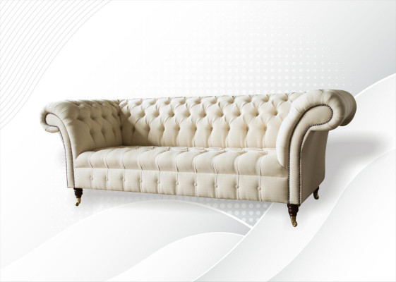 Chesterfield Creme Textil Wohnzimmer Neu Kreative Modern Design Möbel Luxus Sofa