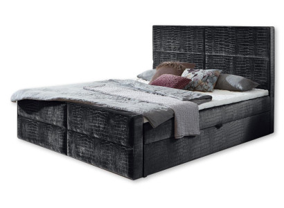 Schicke graue schlafzimmer holzmöbel design elegante polsterung stoff neu