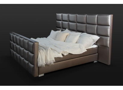 Graues Doppelbett Moderne Schlafzimmer Betten Elegante Lederbetten Neu