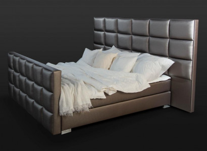 Graues Doppelbett Moderne Schlafzimmer Betten Elegante Lederbetten Neu