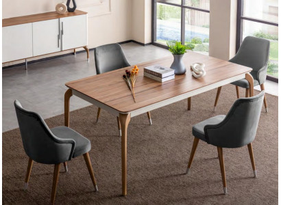 Luxus Esszimmer Set Esstisch 6x Stühle 7 tlg Modern Tisch Essgruppe neu