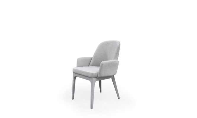 Küchenstuhl Stuhl Esszimmerstuhl Grau Holz Lehnstuhl Holzstuhl Moderne