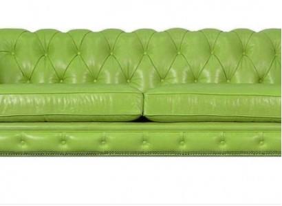 Wohnzimmer Chesterfield Sofa Grün Big Premium Leder Designer Möbel 4 sitzer Neu