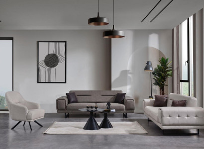 Wohnzimmer Sofas Komplett Luxus 2x Dreisitzer Sofa Modern Sessel Einrichtung