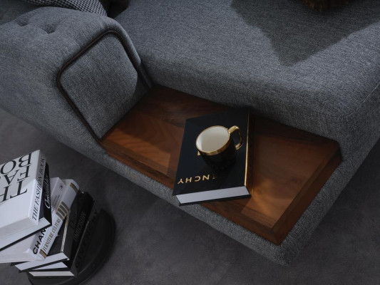 Modern Grau Ecksofa L-Form Wohnzimmer Sofa Luxus Einrichtung Neu Design