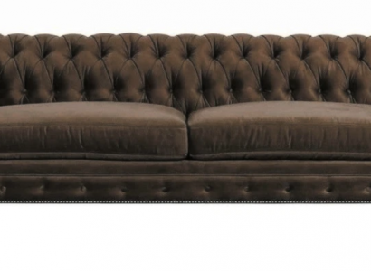 Chesterfield Braun Neu Wohnzimmer Modern Dreisitzer Kreative Möbel Textil Stoff