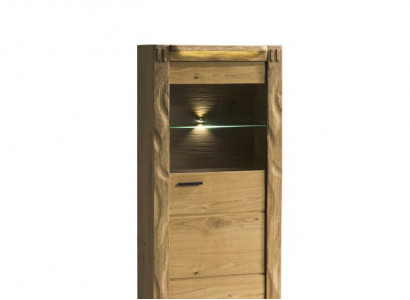 Wand Schrank Schränke Vitrine Glas Design Hoch Holz Vitrinen Wohn Zimmer Möbel