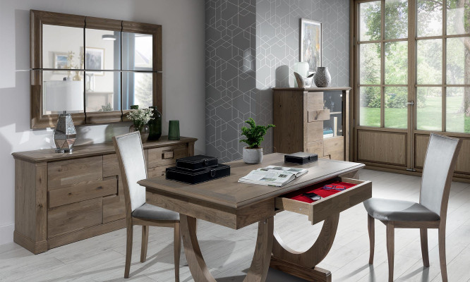 Moderner Großer Spiegel Wandspiegel Echt Holz Rahmen Hängespiegel Neu 146x105cm