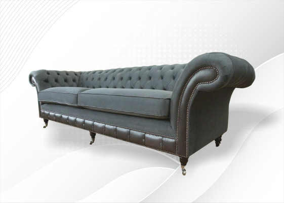 Chesterfield Original Möbel 4 Sitzer Couch Polster Sofas Couchen