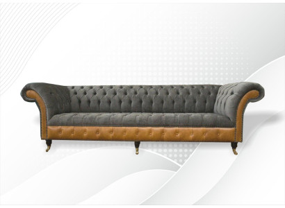 xxl Sofas Chesterfield Polster Design Luxus Sofa 4 Sitzer Leder Couchen