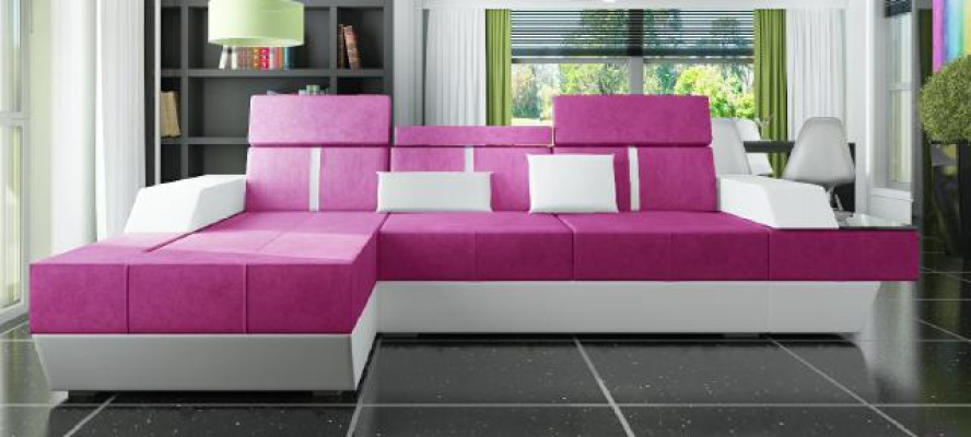 Stoffsofa Ecksofa Textilsofa Sofa + USB Wohnlandschaft Polster Massanfertigung