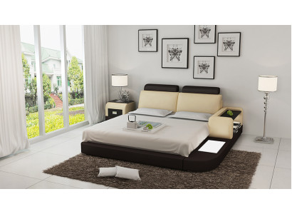 Bett mit USB Polsterbett Luxusbett Doppelbett Ehebett Betten 140/160/180 cm