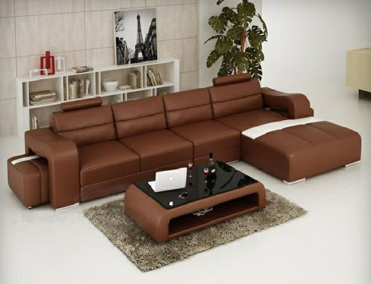 LEDERSOFA ECKSOFA COUCH DESIGNER PISA WOHNLANDSCHAFT COUCH SOFA L FORM BETA NEU