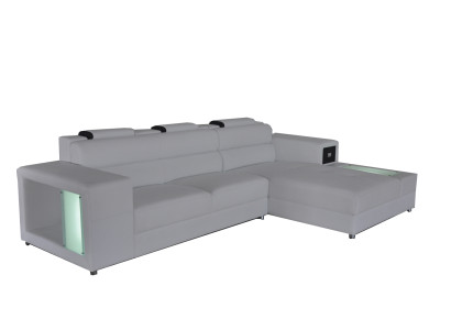 Design Sitz Leder Polster Ecke Leder Eck Landschaft Zimmer Neu Wohn