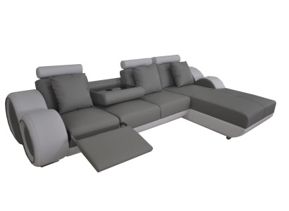 Design Sofa Couch Eck Leder Eck Garnitur Ecke Landschaft Polster L Form