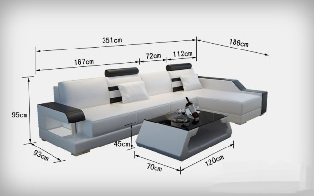 Ledersofa Couch Wohnlandschaft Ecksofa Eck Dekor Design Modern Garnitur