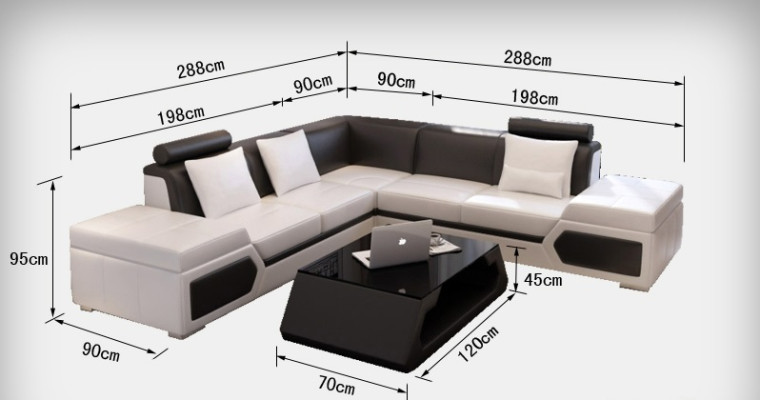 Ledersofa L-Form Couch Wohnlandschaft Dekor Ecksofa Modern Garnitur Design