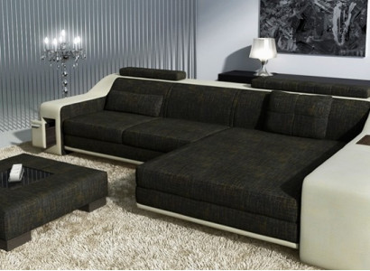 Design Ecksofa Sofa Couch Polster Sitz Sofas Eck Garnitur Textil Leder