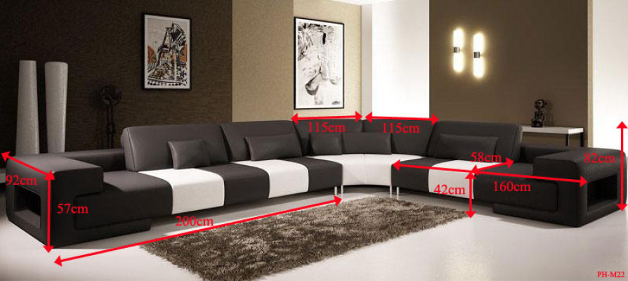 Stilvolles Design und höchster Komfort mit unserem großen L-förmigen Ecksofa