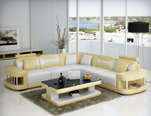 Wohnlandschaft Polster Ecke Eck Sofa Couch Garnitur Landschaft Leder Textil Neu!