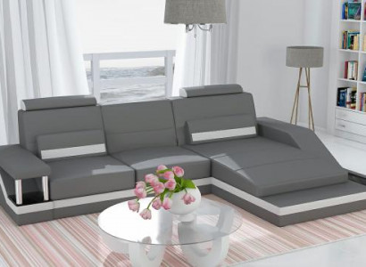Ecksofa Sofa Couch Polster Wohnlandschaft Leder Eck Sofas Garnitur L Form HHVI