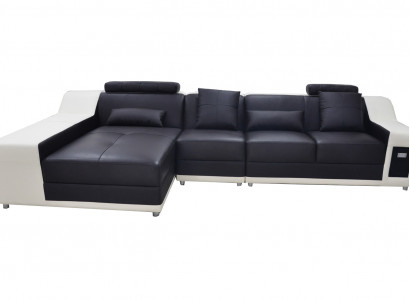 Ecke Leder Modern XXL Couch Wohnlandschaft Ledersofa Sofa L-Form B2017B