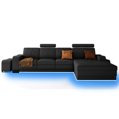 Exklusives Leder-Ecksofa Stilvolles Design für zeitlose Eleganz